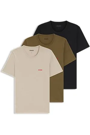 HUGO BOSS Set van drie ondershirts van katoenen jersey
