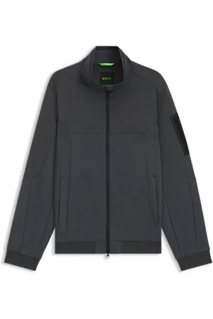 HUGO BOSS Waterafstotend jack van jersey en softshell materiaal