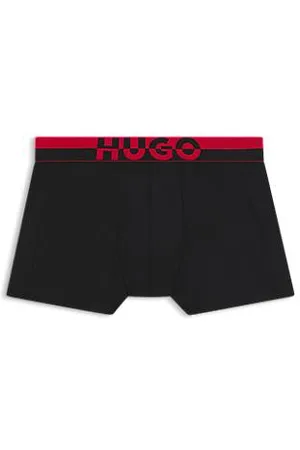 HUGO BOSS Set van drie korte boxershorts met logotailleband van een modalmix