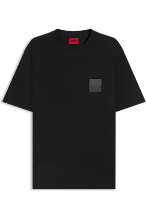 HUGO BOSS Relaxed-fit T-shirt van katoen met tweedelige logo’s