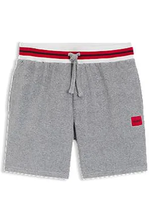 HUGO BOSS Short van een katoenmix met contrasterende details