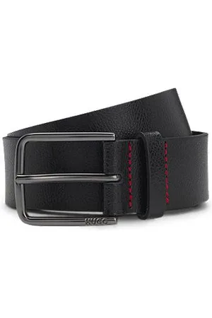 HUGO BOSS Leren riem met doorngesp