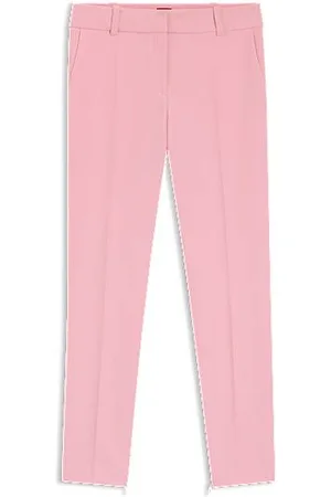 HUGO BOSS Slim-fit broek met ritsen onderaan de pijpen