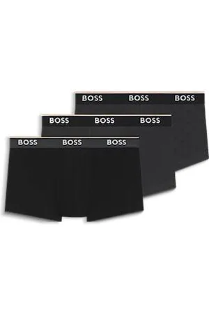 HUGO BOSS Set van drie korte boxers met logotailleband van stretchkatoen