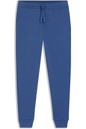 HUGO BOSS Trainingsbroek van katoenen badstof met logoprint