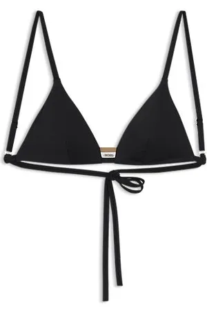 HUGO BOSS Bikinitop met kenmerkende strepen en UPF 50