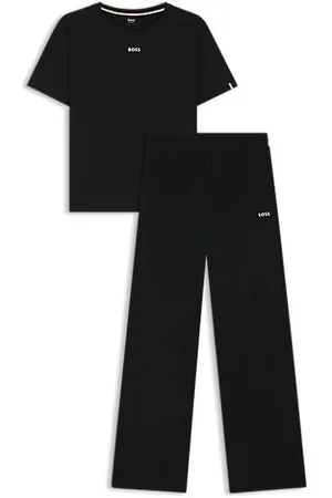 HUGO BOSS Pyjama van stretchkatoen met logodetails