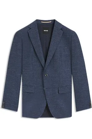 HUGO BOSS Slim-fit blazer van stretchmateriaal met dessin