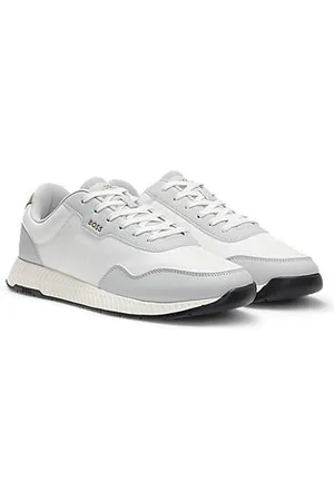 HUGO BOSS Lage sneakers met een gestructureerde bovenzijde