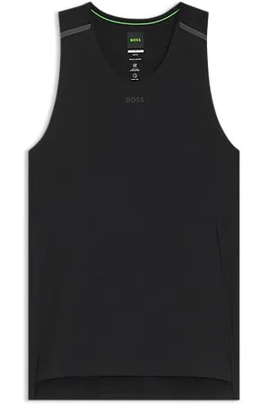 HUGO BOSS Actieve tanktop van mesh-jersey met decoratieve reflecterende details