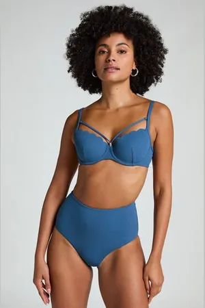 Hunkemöller Scallop Bikinibroekje met Hoge Taille