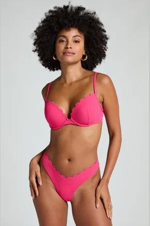 Hunkemöller Hoog uitgesneden Bikinibroekje Scallop