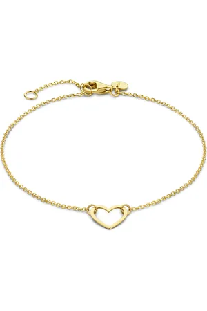 Isabel Bernard Belleville Amore 14 karaat gouden armband met hartje voor dames