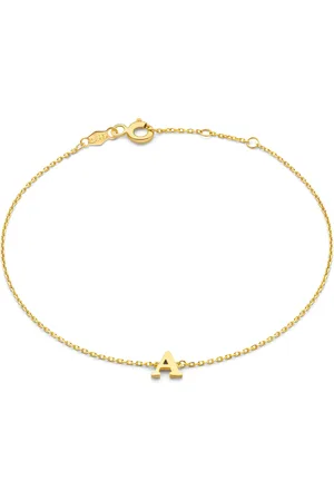 Isabel Bernard Le Marais Rachel 14 karaat gouden initial armband met letter voor dames