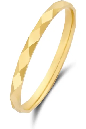 Isabel Bernard Rivoli Laura 14 karaat gouden ring met diamond cut voor dames