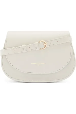 Isabel Bernard Montmartre Madelon crème plantaardig gelooide leren crossbody tas voor dames