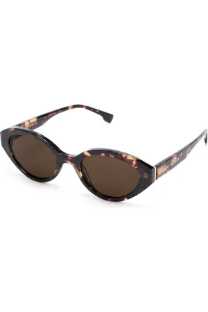 Isabel Bernard La Villette Rosaire bruin tortoise ovale zonnebril met bruine glazen voor dames