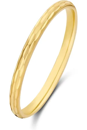 Isabel Bernard Rivoli Laura 14 karaat gouden ring met diamond cut voor dames