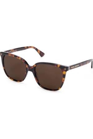 Isabel Bernard La Villette Raison bruin tortoise vierkante zonnebril met bruine glazen voor dames