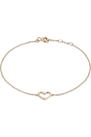 Isabel Bernard La Concorde Amore 14 karaat rosé gouden armband met hartje voor dames