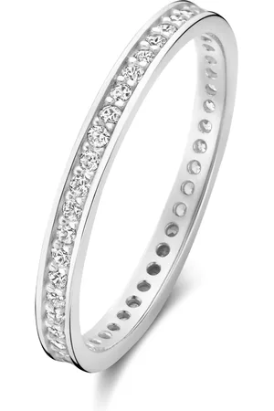 Isabel Bernard Saint Germain Merle 14 karaat witgouden ring met zirkonia voor dames
