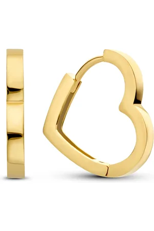 Isabel Bernard Belleville Amore 14 karaat gouden hartjes oorbellen voor dames