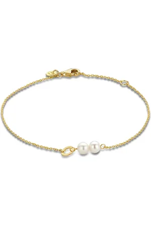 Isabel Bernard Belleville Luna 14 karaat gouden armband met zoetwaterparels voor dames