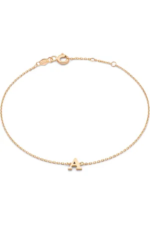 Isabel Bernard La Concorde Rachel 14 karaat rosé gouden initial armband met letter voor dames