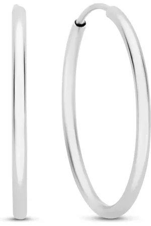 Isabel Bernard Saint Germain Cerise 14 karaat witgouden oorringen (20 mm) voor dames