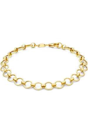Isabel Bernard Belleville Axelle 14 karaat gouden schakelarmband voor dames