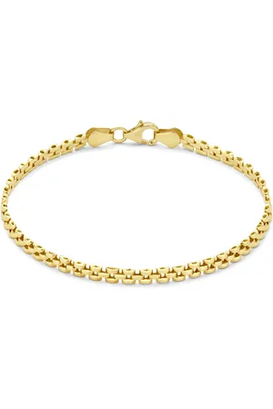 Isabel Bernard Aidee Rosine 14 karaat gouden schakelarmband voor dames