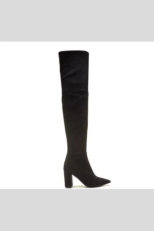 Isabel Bernard Vendôme Fem zwarte nylonstretch suède heels voor dames