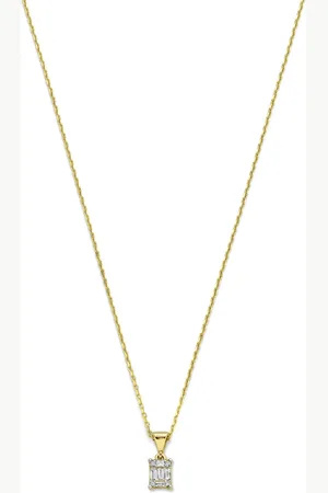Isabel Bernard De la Paix Maxime 14 karaat gouden ketting met diamant 0.11 karaat voor dames