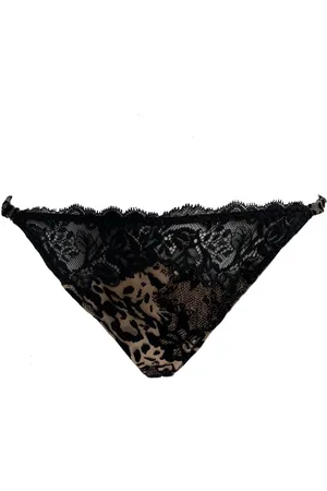 Ambra Lingerie slips DARK /DEEP NUDE Tanga zwart/ 1955