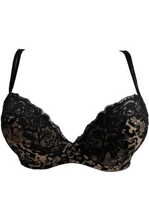 Ambra DARK/DEEP NUDE Push-up BH zwart/ 0958