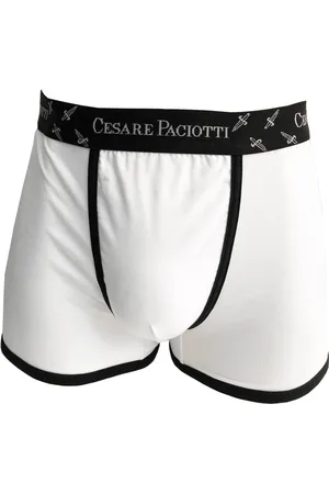 Cesare Paciotti Heren ondergoed Boxer Paul wit/blauw