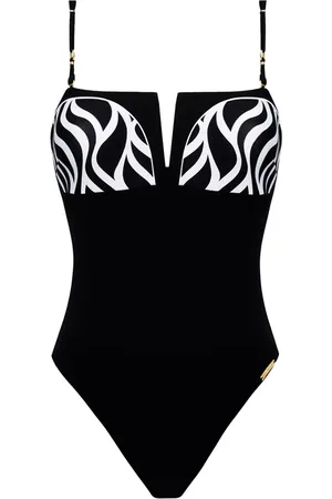 Lise Charmel Ondes Marines Bandeau badpak push-up /wit ACH7277