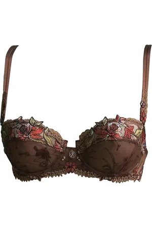Lise Charmel Lingerie Marron et Fleur Balconnet BH bruine ACC3097