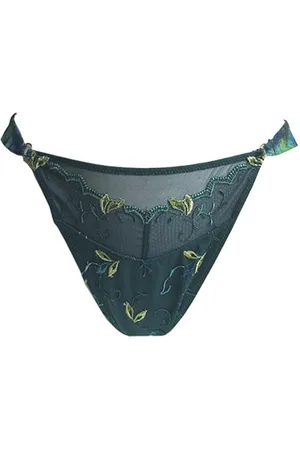 Lise Charmel Lingerie Grace Aquatique String Sexy Floral Aqua ACH0593