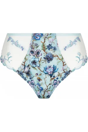 Lise Charmel Lingerie Reve en Fleurs Hoge slip Lichtblauw bloemenprint ACJ0343
