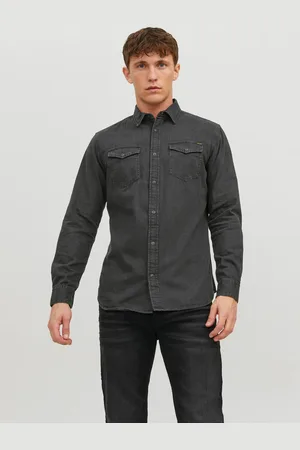 JACK & JONES Comfort Fit Denim Overhemd