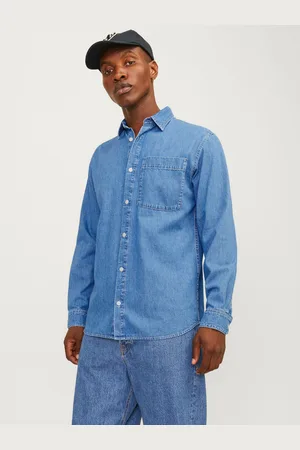 JACK & JONES Comfort Fit Denim Overhemd