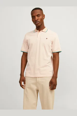 JACK & JONES Effen Overhemd Kraag Polo Shirt