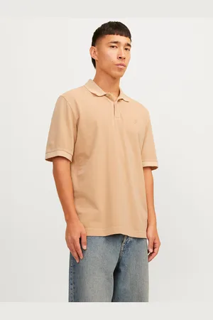 JACK & JONES Effen Overhemd Kraag Polo Shirt