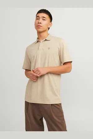 JACK & JONES Effen Overhemd Kraag Polo Shirt