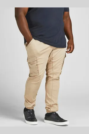 JACK & JONES Plus Size Slim Tapered Fit Chinobroek