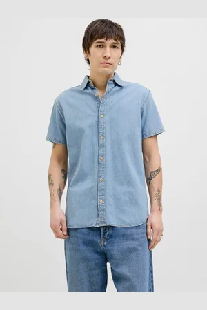 JACK & JONES Slim Fit Denim Overhemd