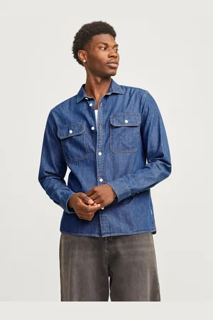 JACK & JONES Comfort Fit Denim Overhemd