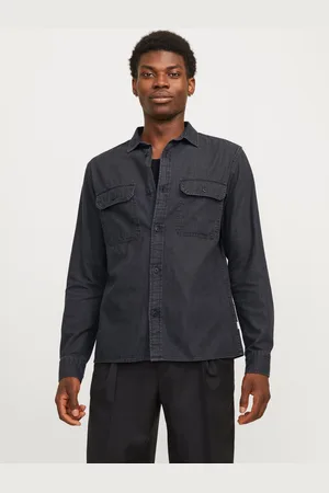 JACK & JONES Comfort Fit Denim Overhemd