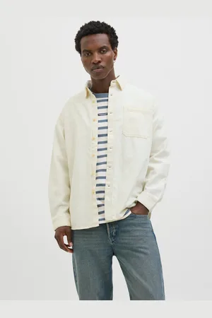 JACK & JONES Wide Fit Denim Overhemd